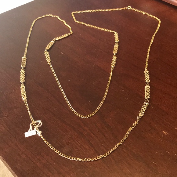 John Wannamaker Goldtone Extra Long Chain Necklace - Picture 1 of 4